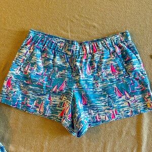 Lilly Pulitzer Women’s XL Lilo linen shorts BOATYLICIOUS